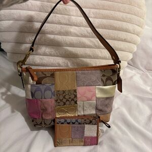 Coach Patchwork Shoulder Bag & Wallet